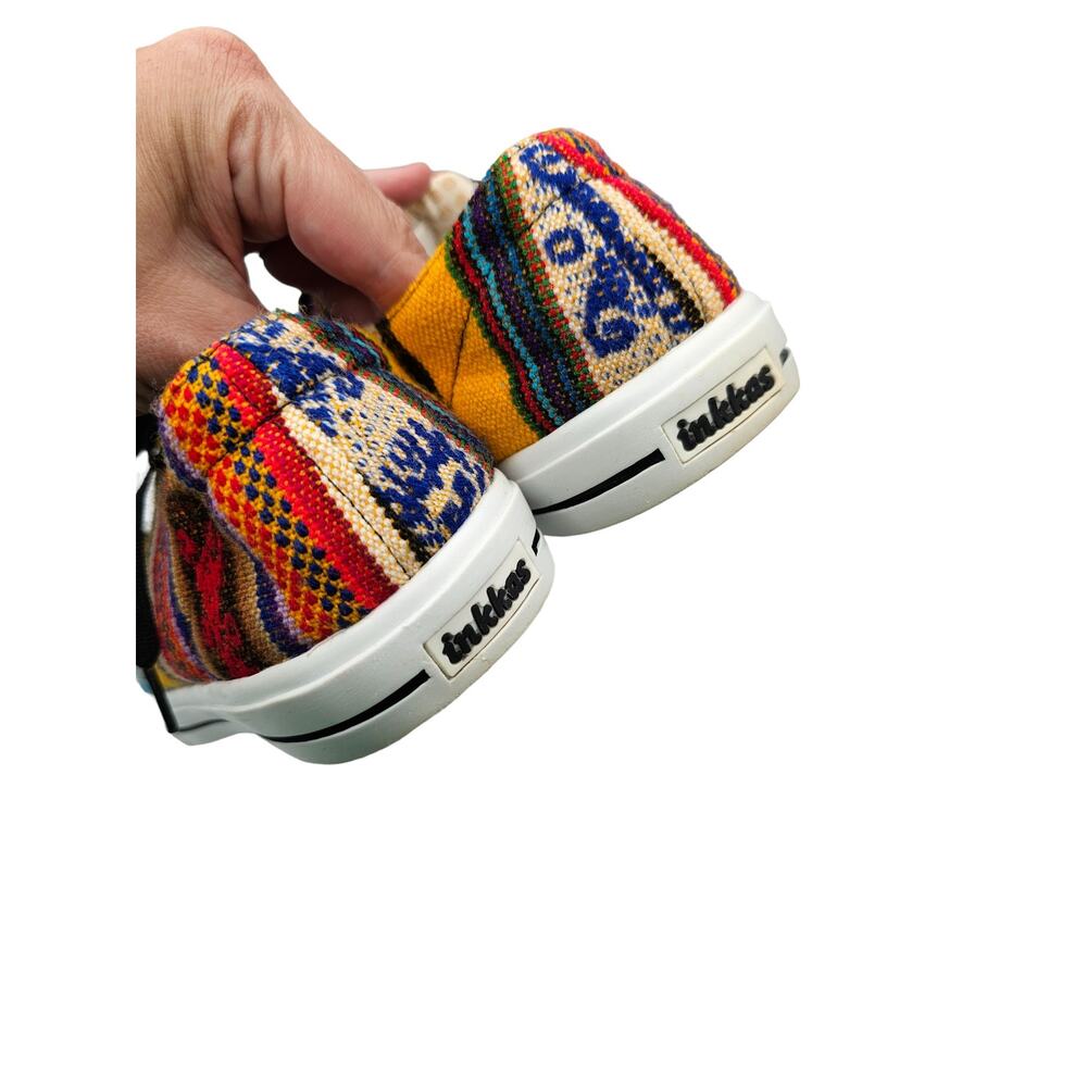 Inkkas Aztec Print Style Lace Up Shoes Sneakers Womens Sz 9 - Picture 3 of 6